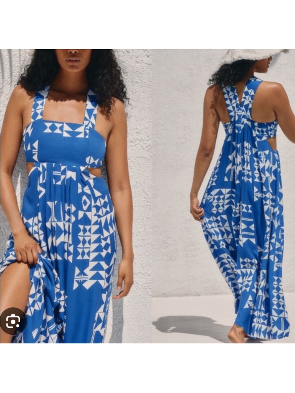 Anthropologie "The Piper Bandeau Cutout Maxi Dress"